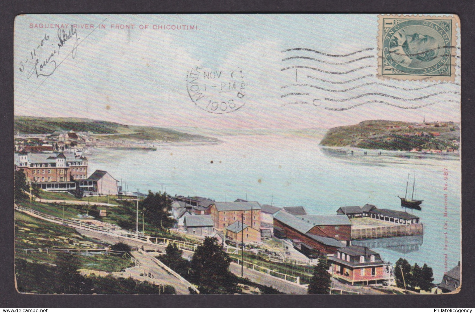 Postcard, CANADA, Chicoutimi Saguenay, Saguenay River