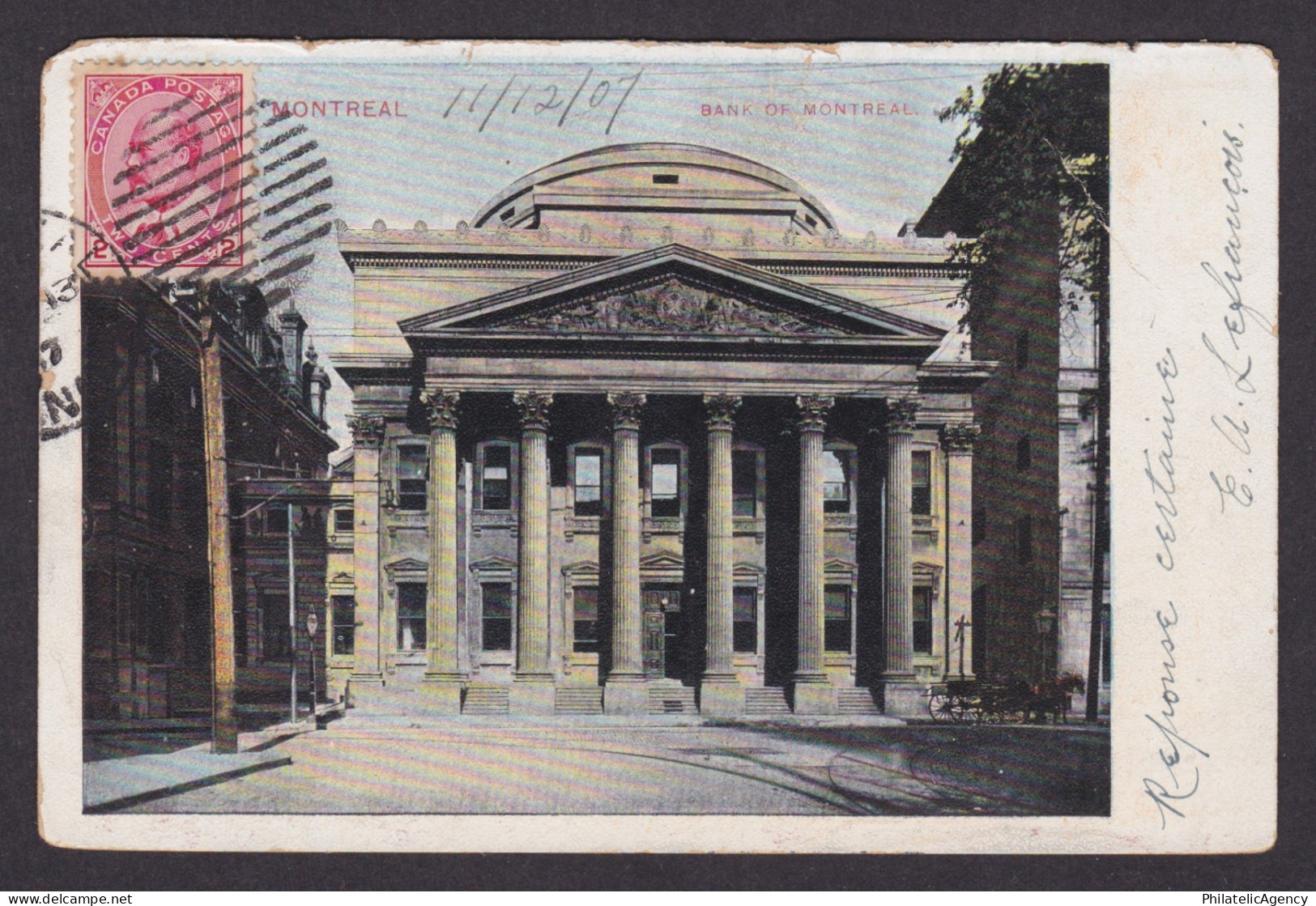Postcard, CANADA, Montreal, Bank of Montreal