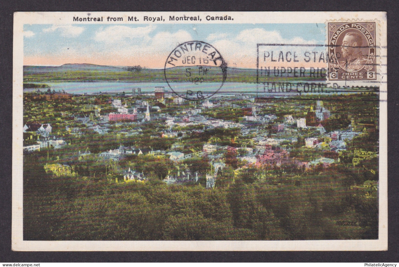 Postcard, CANADA, Montreal, Montreal from Mt. Royal
