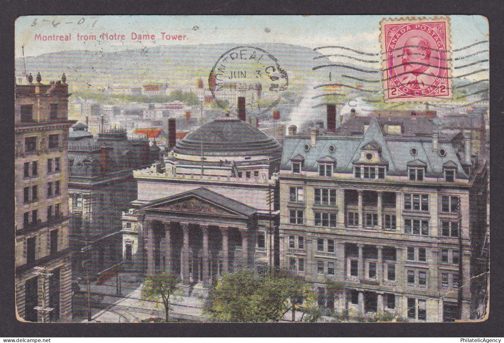 Postcard, CANADA, Montreal, Montreal from Notre Dame Tower