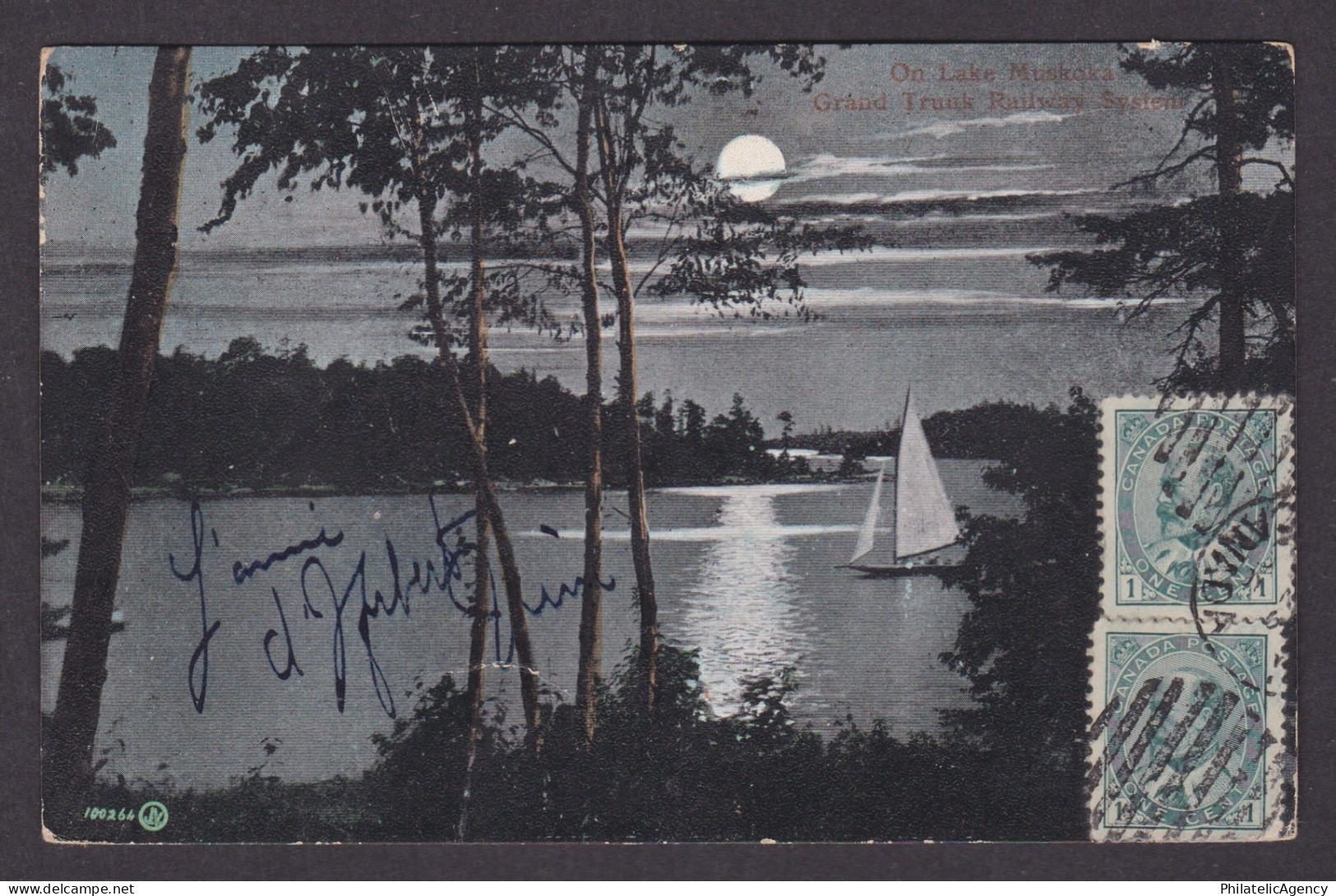 Postcard, CANADA, Muskoka, On Lake Muskoka, Grand Truck Raiway System