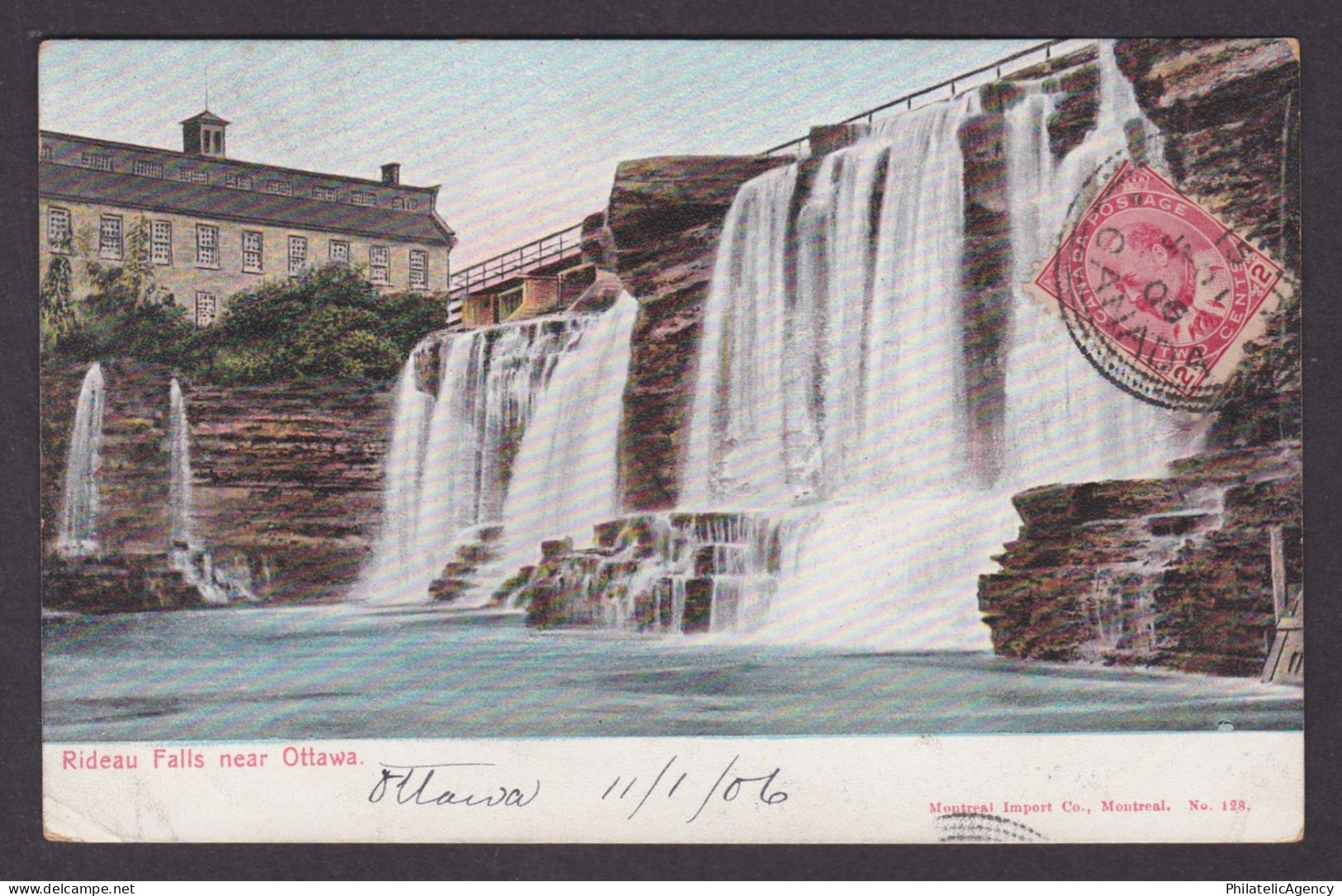 Postcard, CANADA, Ottawa, Rideau Falls