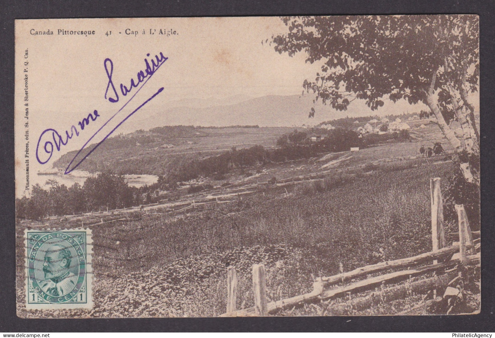 Postcard, CANADA, Picturesque Canada, Cap à L' Aigle