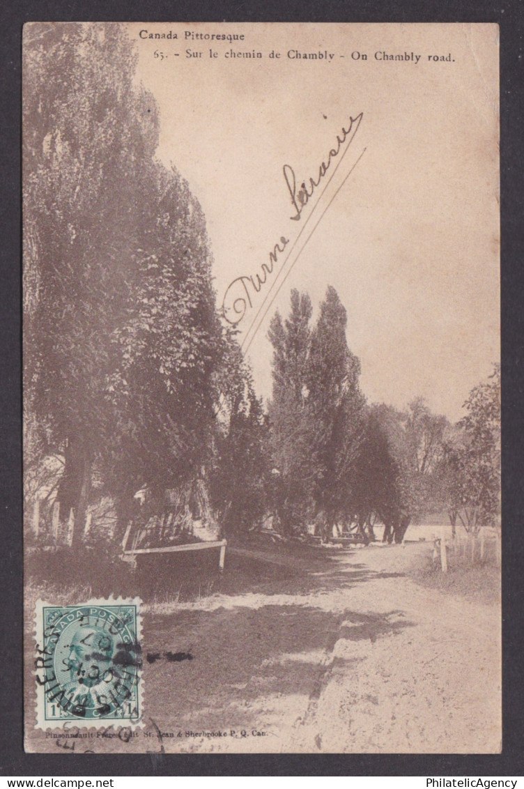 Postcard, CANADA, Picturesque Canada, On Chambly road
