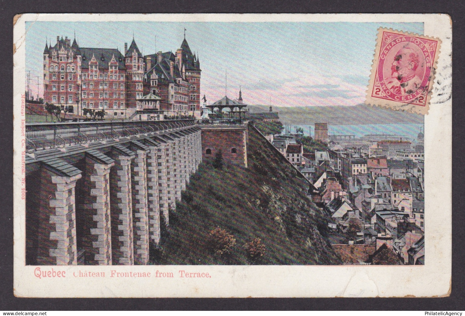 Postcard, CANADA, Quebec, Chateau Frontenac from Terrace