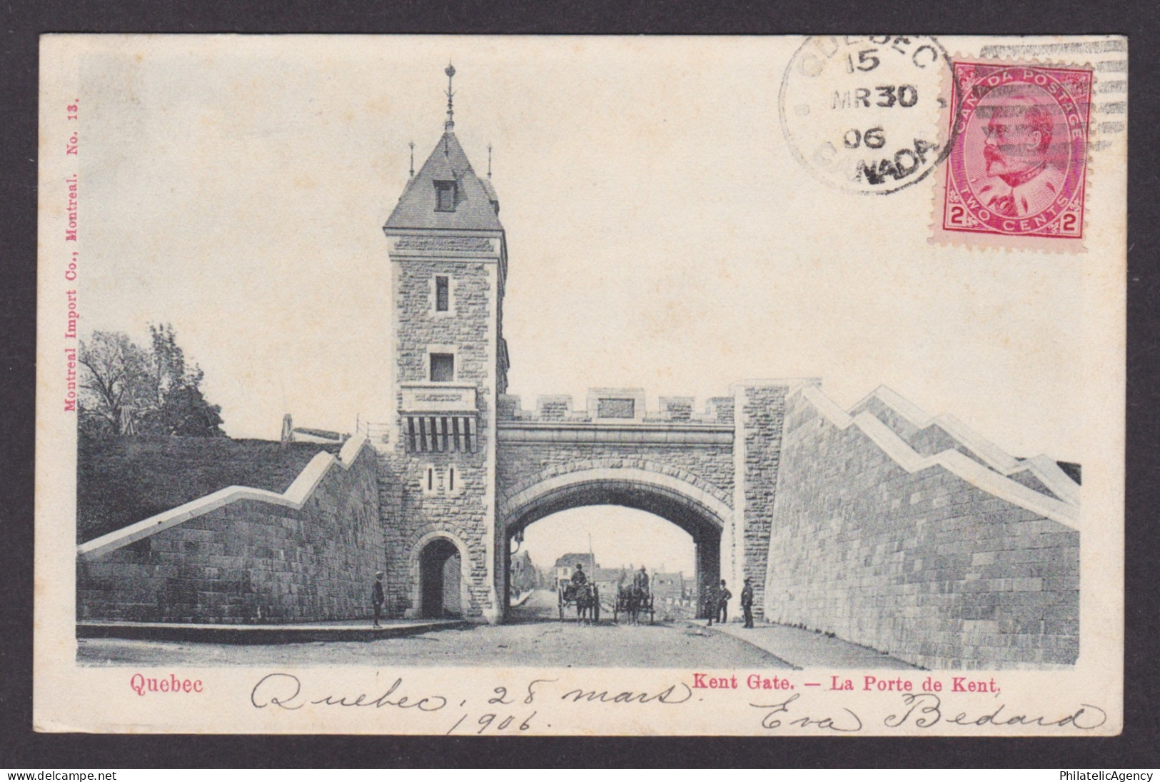 Postcard, CANADA, Quebec, Kent Gate