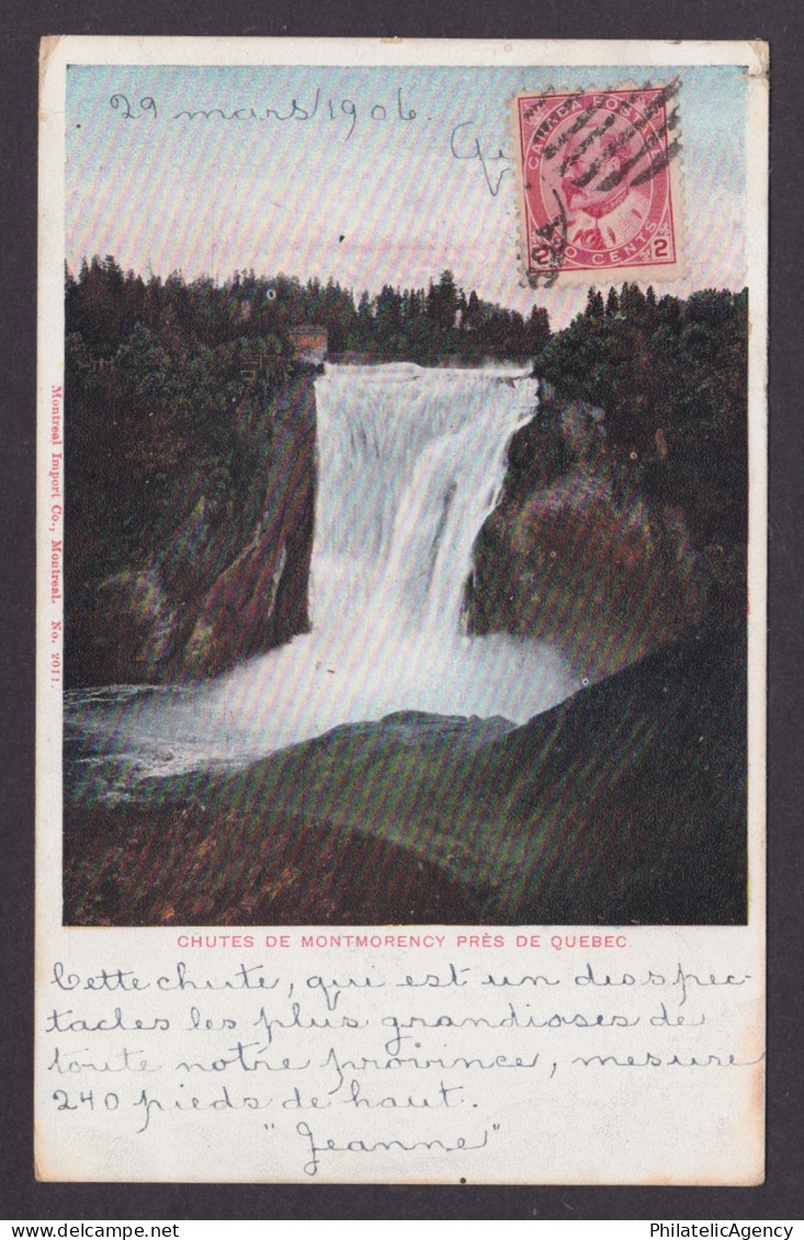 Postcard, CANADA, Quebec, Montmorency Falls