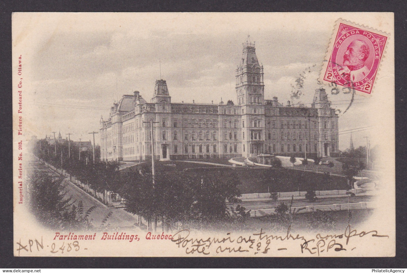 Postcard, CANADA, Quebec, Parliament Building