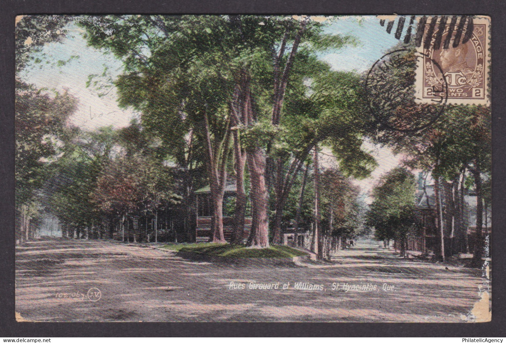 Postcard, CANADA, Saint-Hyacinthe, Birouard and Williams Streets