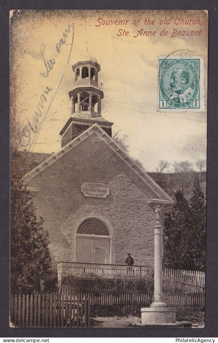 Postcard, CANADA, Sainte-Anne-de-Beaupré, The Old Church