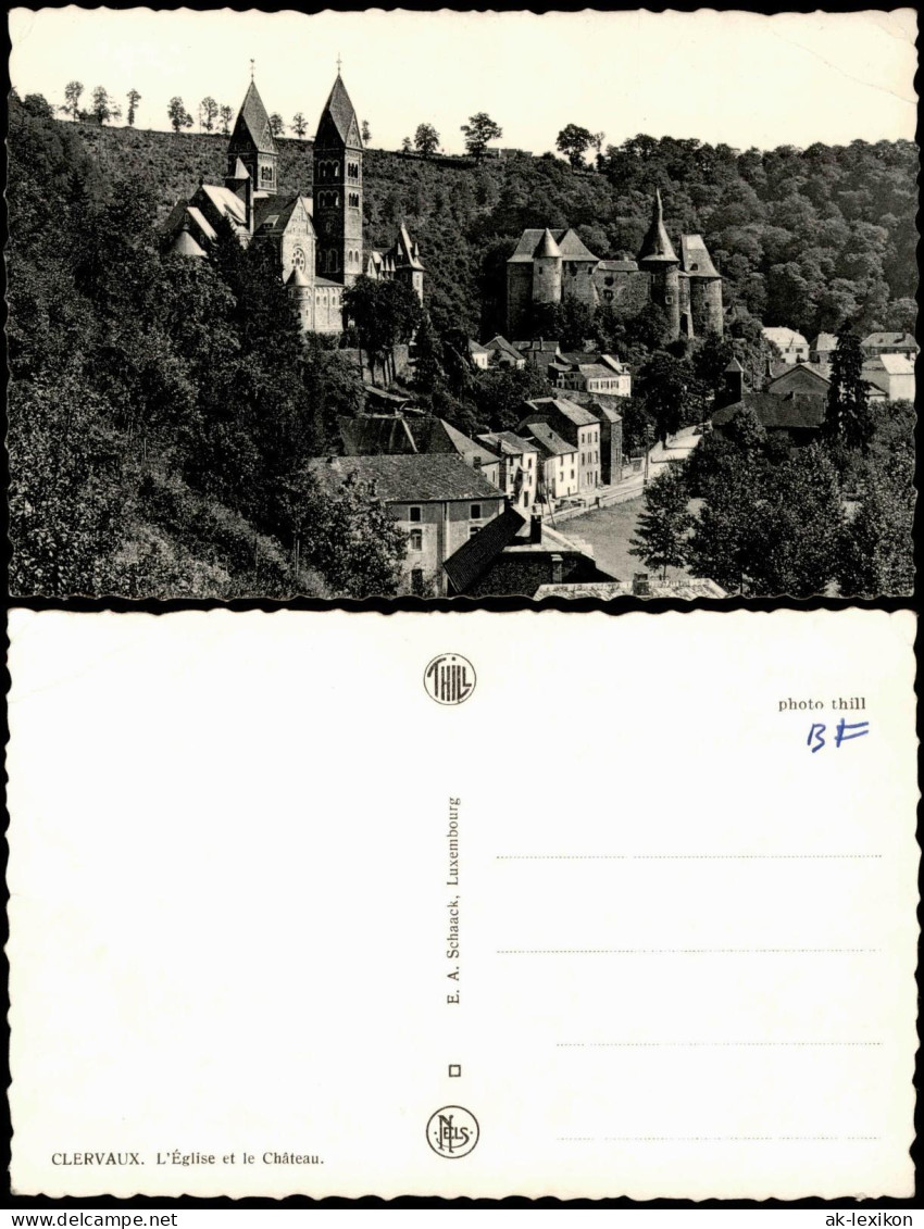 Postcard Clerf Clervaux CLERVAUX L'Église et le Château 1960