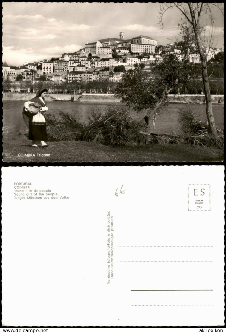 Postcard Coimbra Coimbra - Tricana (Junges Mädchen aus dem Volke) 1950