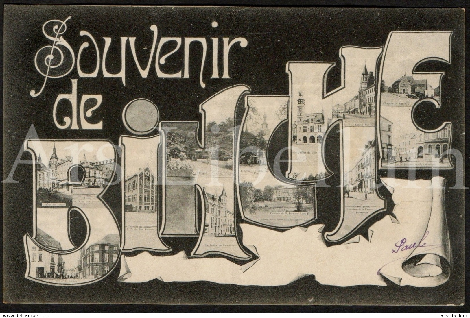 Postcard / CPA / Binche / Souvenir de Binche / Ed. Fernand, Bourgeois / 1905 / 2 scans