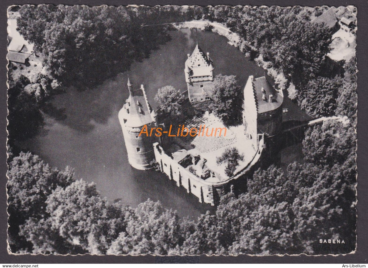 Postcard / CPA / Kasteel van Beersel / Beersel / Château de Beersel / Nels / Ern. Thill, Bruxelles / SABENA / 2 scans