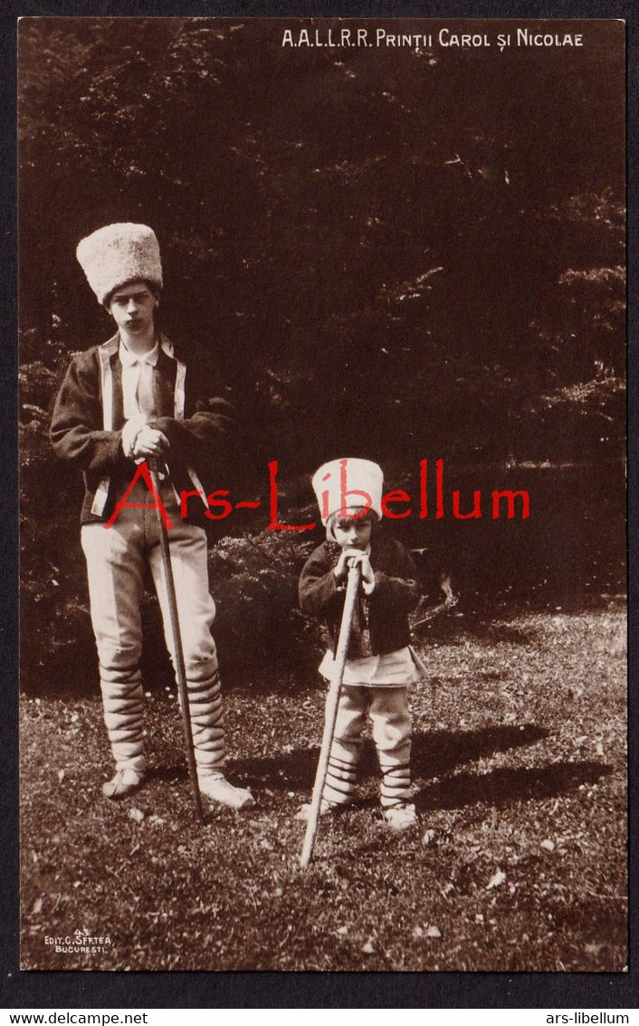 Postcard / CPA / ROYALTY / Romania / Roumanie / Principele Carol / Nicolae / Colectia A. Brand, Sinaia / 2 scans