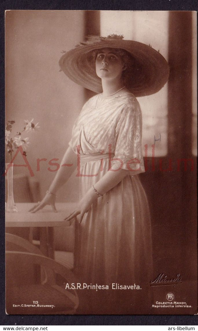 Postcard / CPA / ROYALTY / Romania / Roumanie / Printesa Elisaveta / Colectia Mandy / Bucuresti / 1914