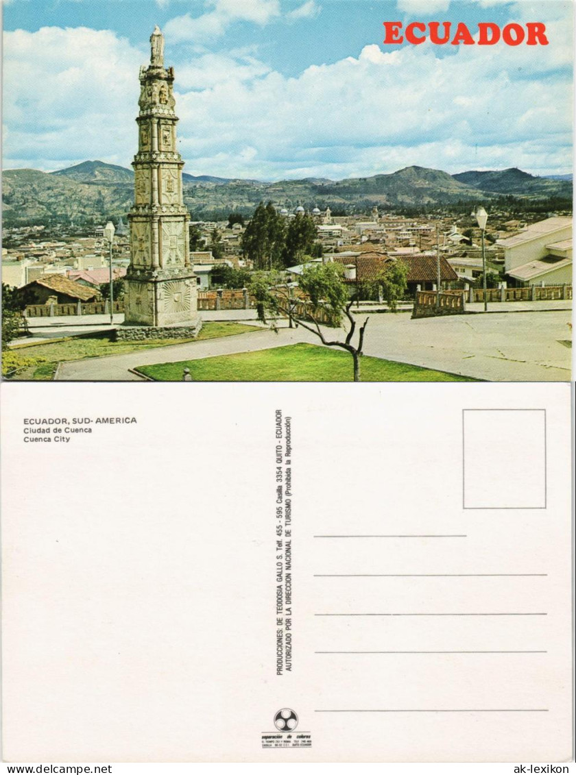 Postcard Cuenca Cuenca City Ciudad ECUADOR, SUD-AMERICA 1970