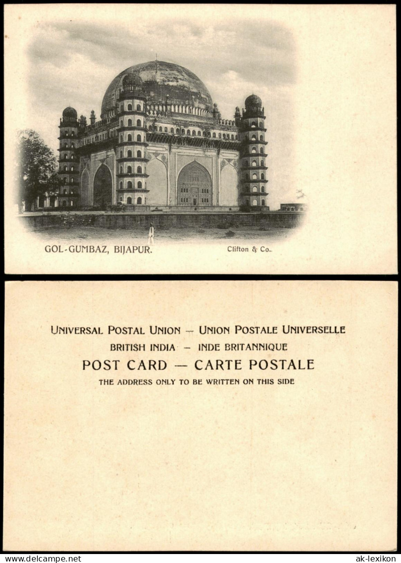 Postcard .Indien GOL-GUMBAZ, BIJAPUR Tempel Anlage Indien India 1900