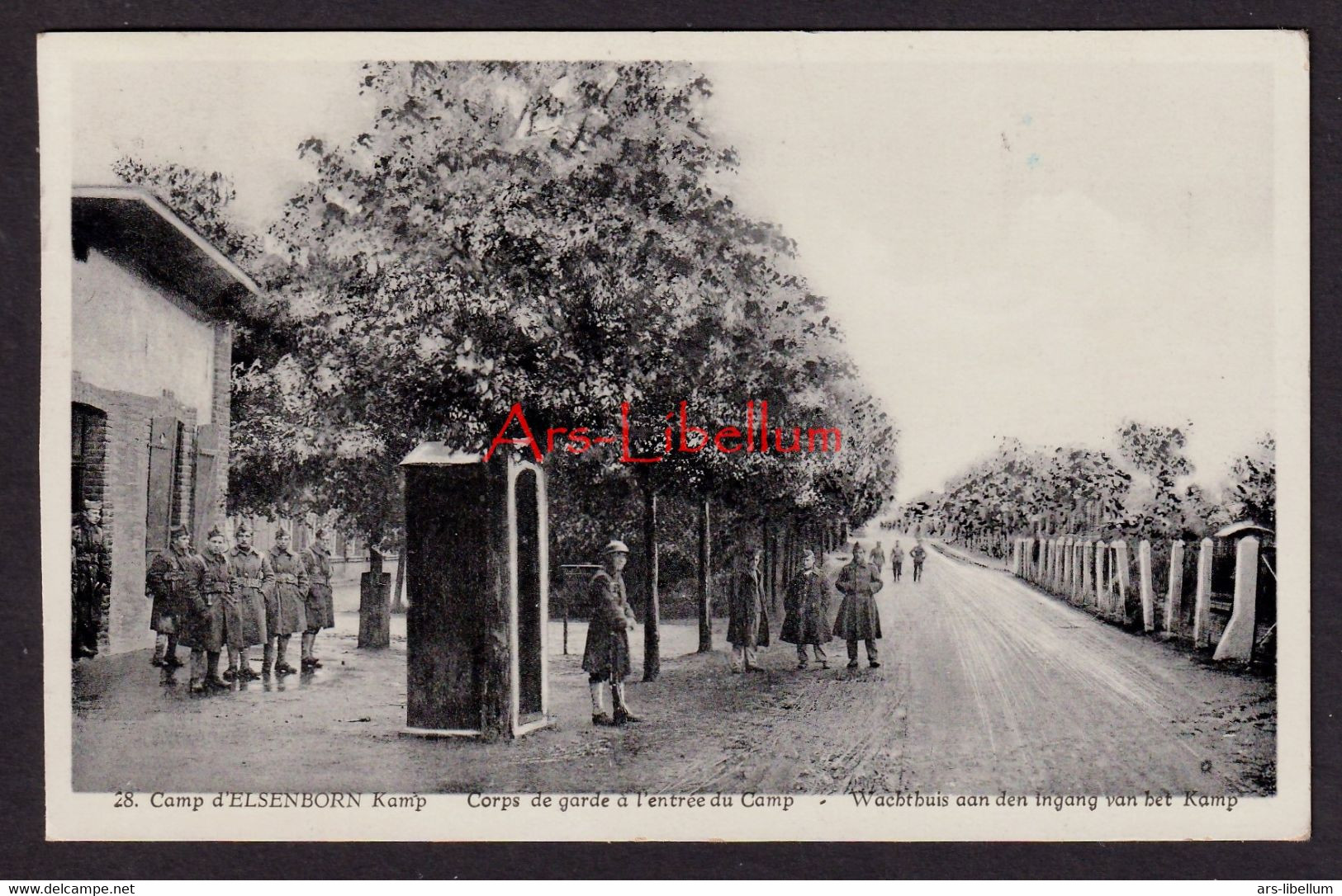 Postcard / Kamp Elsenborn / Camp d'Elsenborn / Corps de garde à l'entrée du Camp / Wachthuis / 1934