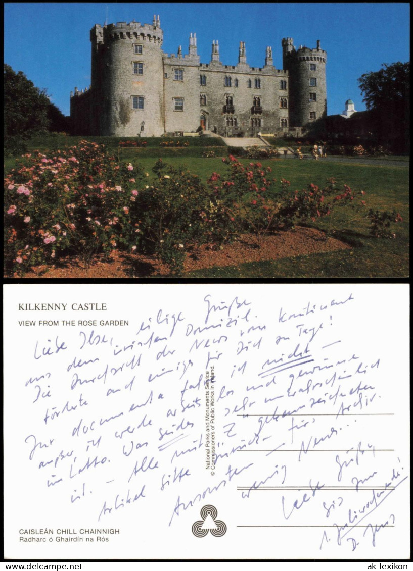 Postcard Kilkenny Castle Schloß 1988