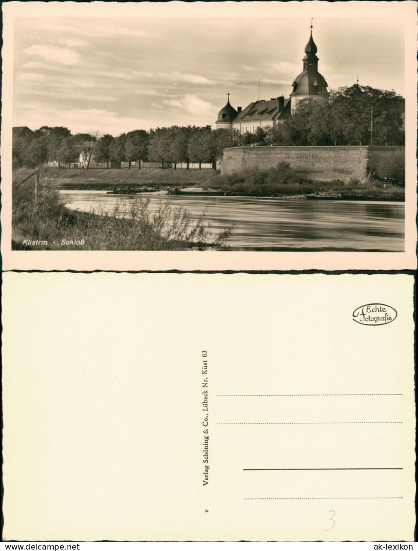 Postcard Küstrin Kostrzyn nad Odrą Schloß, Wall - Fotokarte 1932