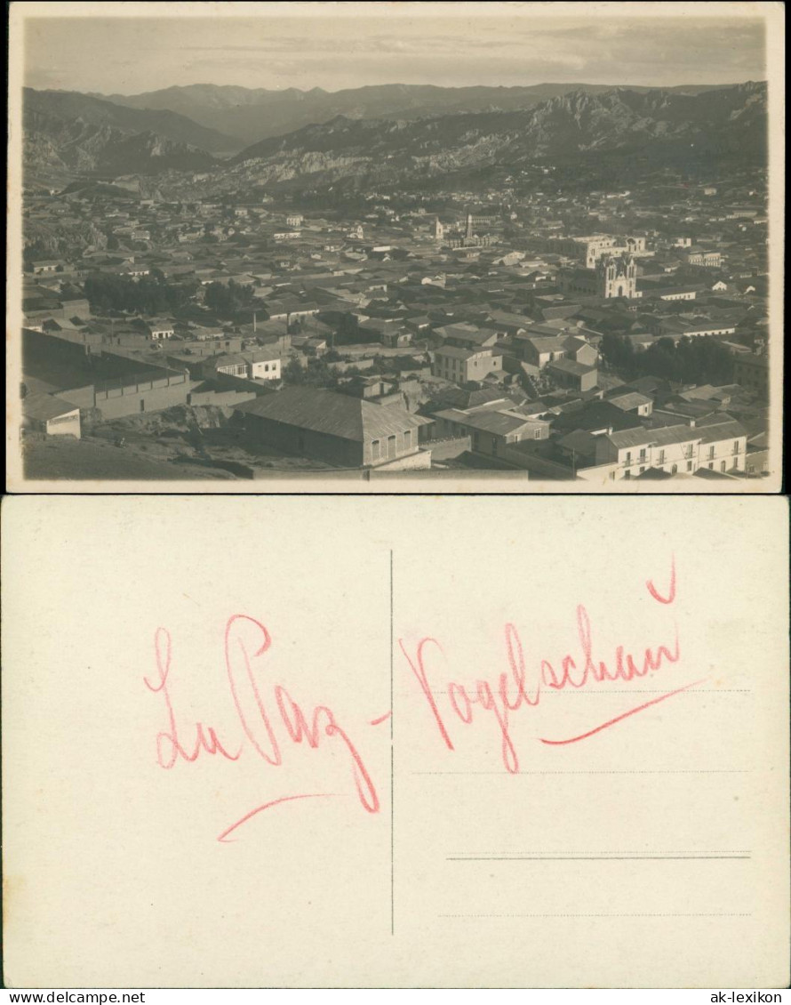 Postcard La Paz Luftbild 1912