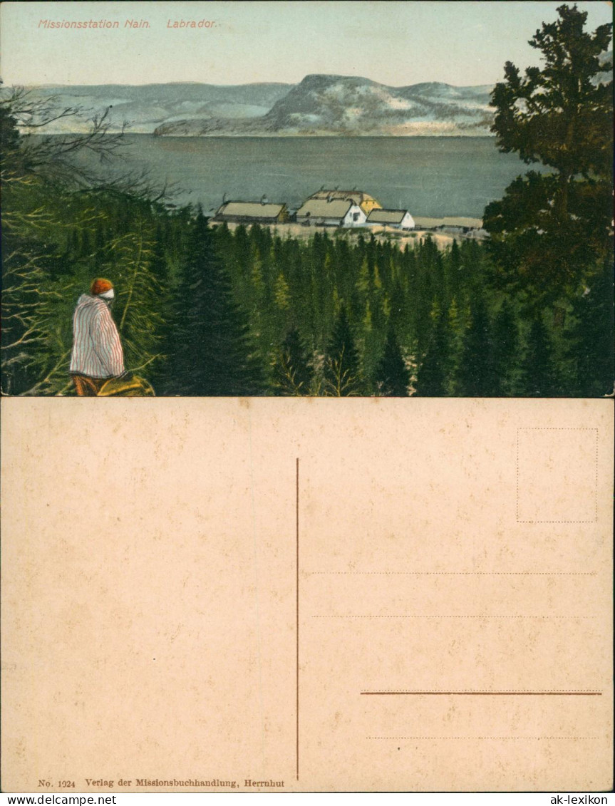 Postcard Labrador Canada Missionsstation Nain 1911