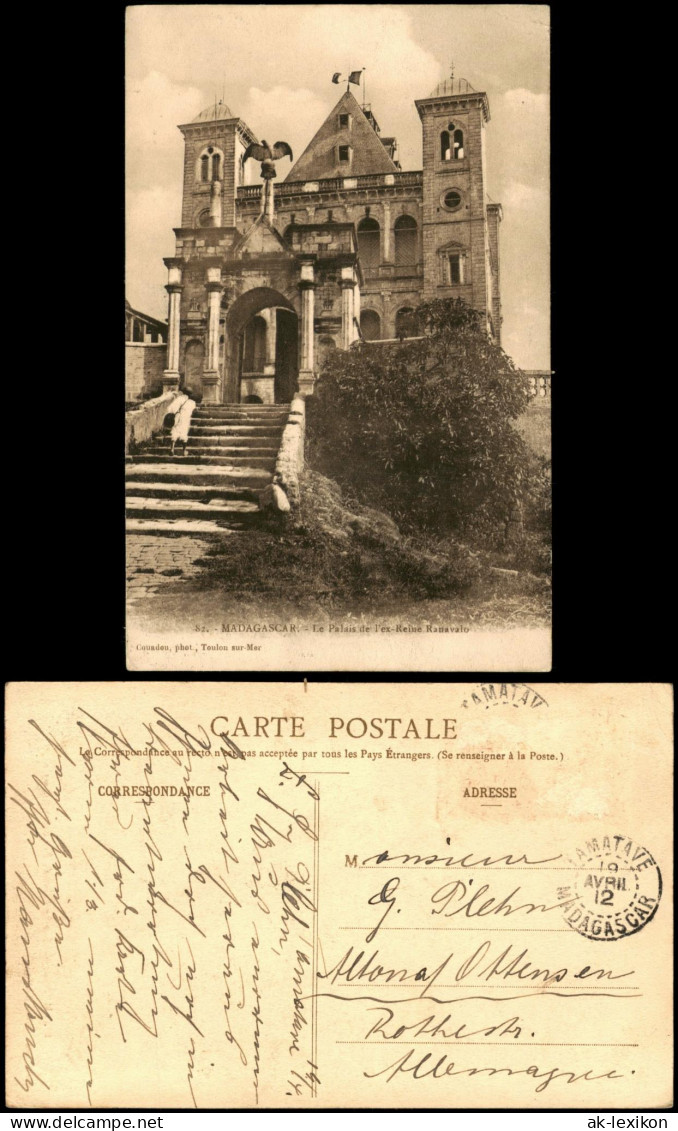 Postcard Madagaskar Le Palais de l'ex-Reine Ranavalo 1926