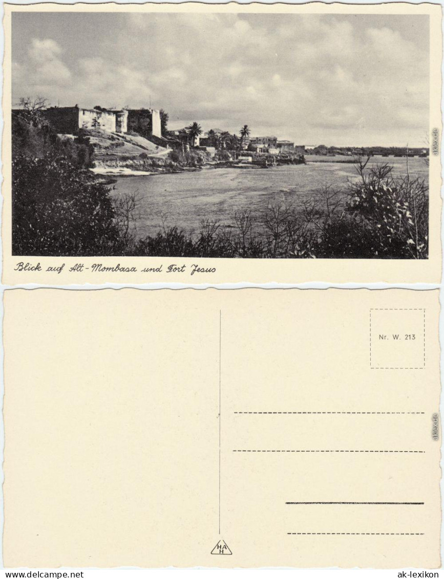 Postcard Mombasa Blickauf Fort Jesus 1930