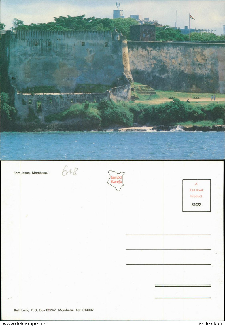 Postcard Mombasa Fort Jesus Kenia 1991