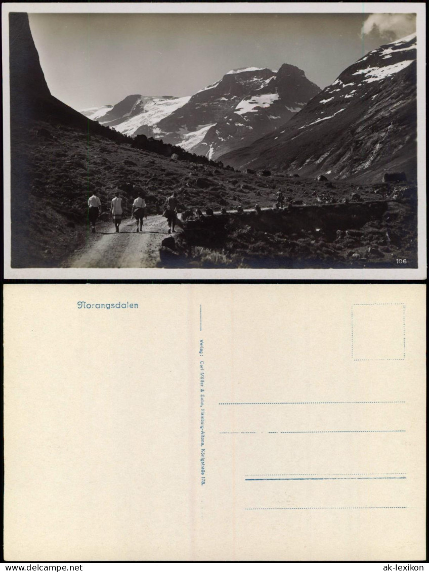 Postcard Norwegen Allgemein Norangsdalen Norwegen Norge Norway 1929