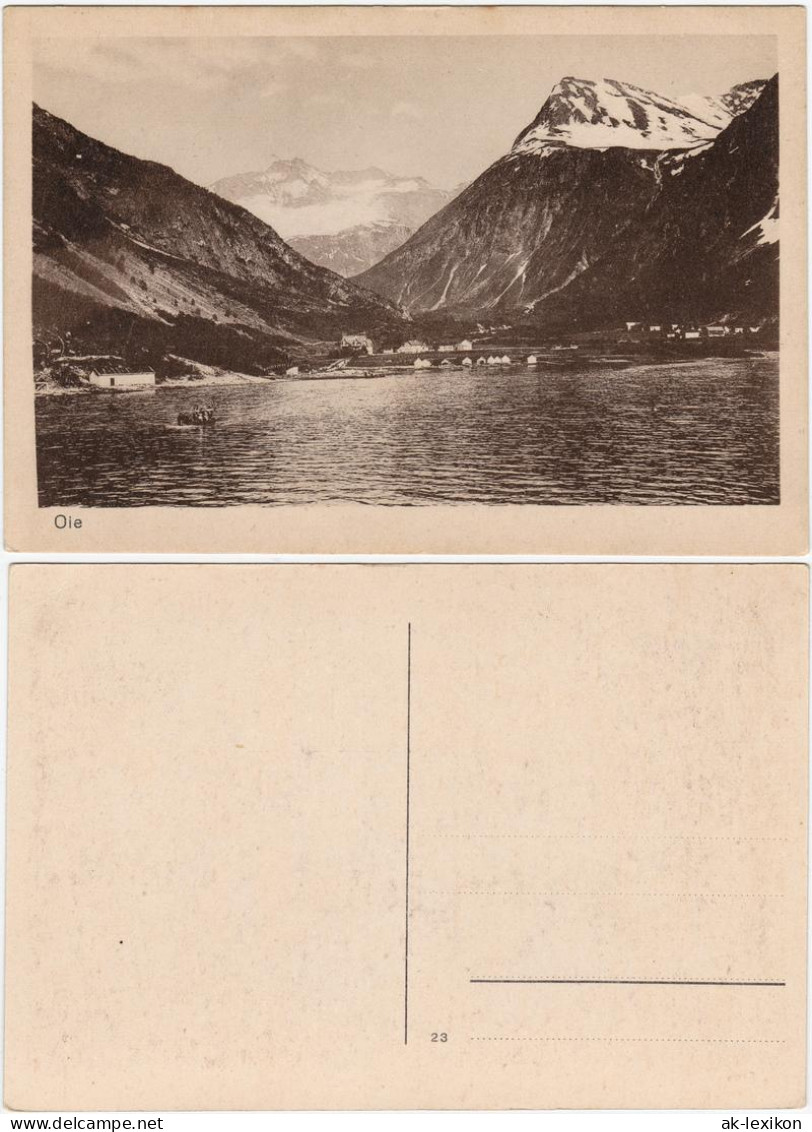 Postcard Norwegen Allgemein Øie Norwegen Dorf 1921