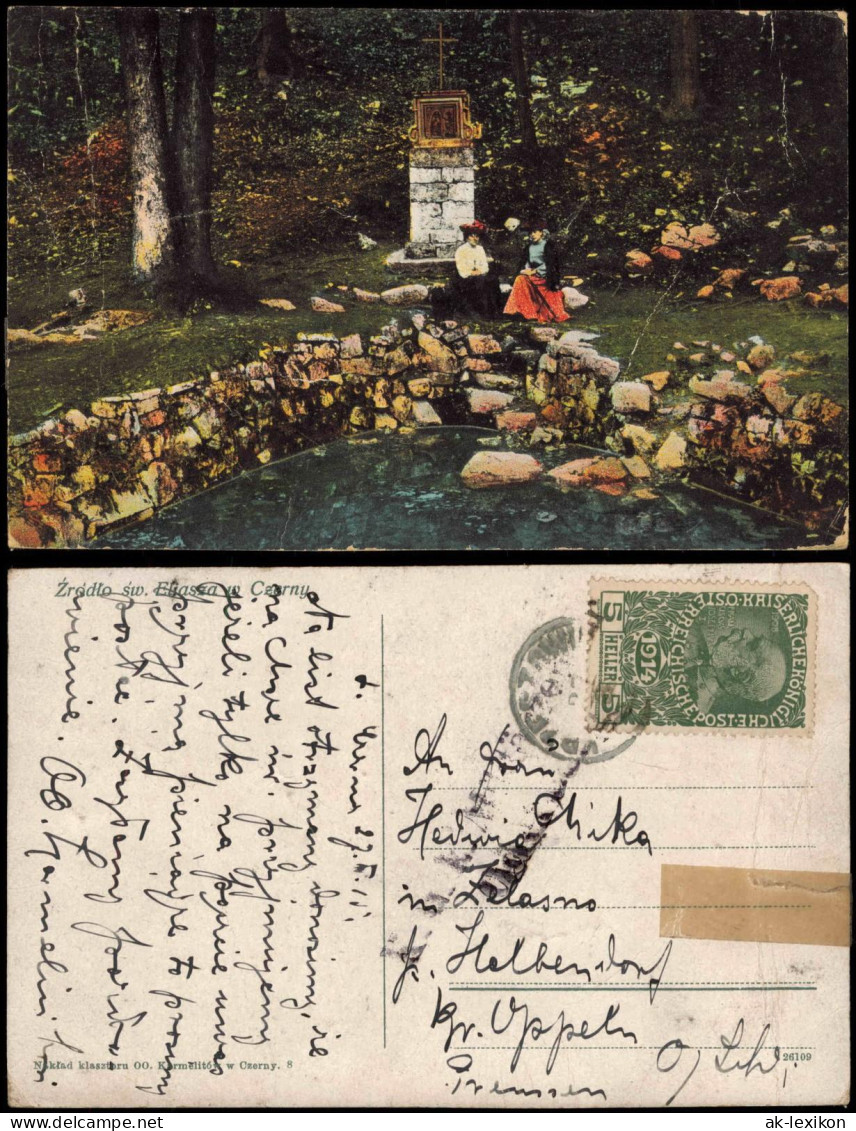 Postcard Polen Polska Zrodlo sw. Eliasza w. Czerny Polen / Polska 1915