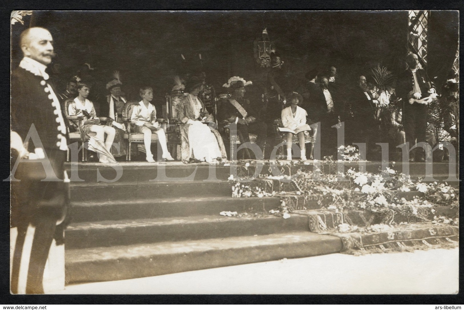 Postcard / ROYALTY / Belgique / België / roi Albert I / reine Elisabeth / joyeuse entrée famille royale / Liège / 1913
