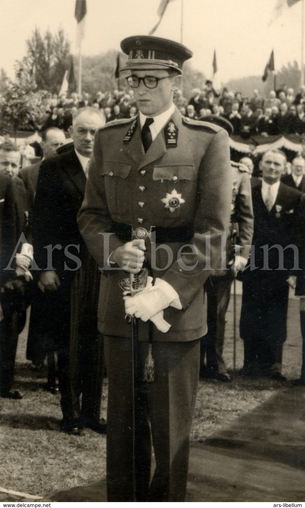 Postcard / ROYALTY / Belgique / roi Baudouin / koning Boudewijn / 1954 / Kortrijk / Het Nationaal Leiemonument