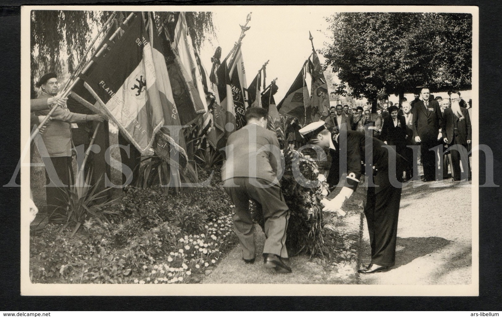 Postcard / ROYALTY / Belgium / Belgique / prins Albert / future roi Albert II / Gent / ceremonie L'Enelos des Fusillés