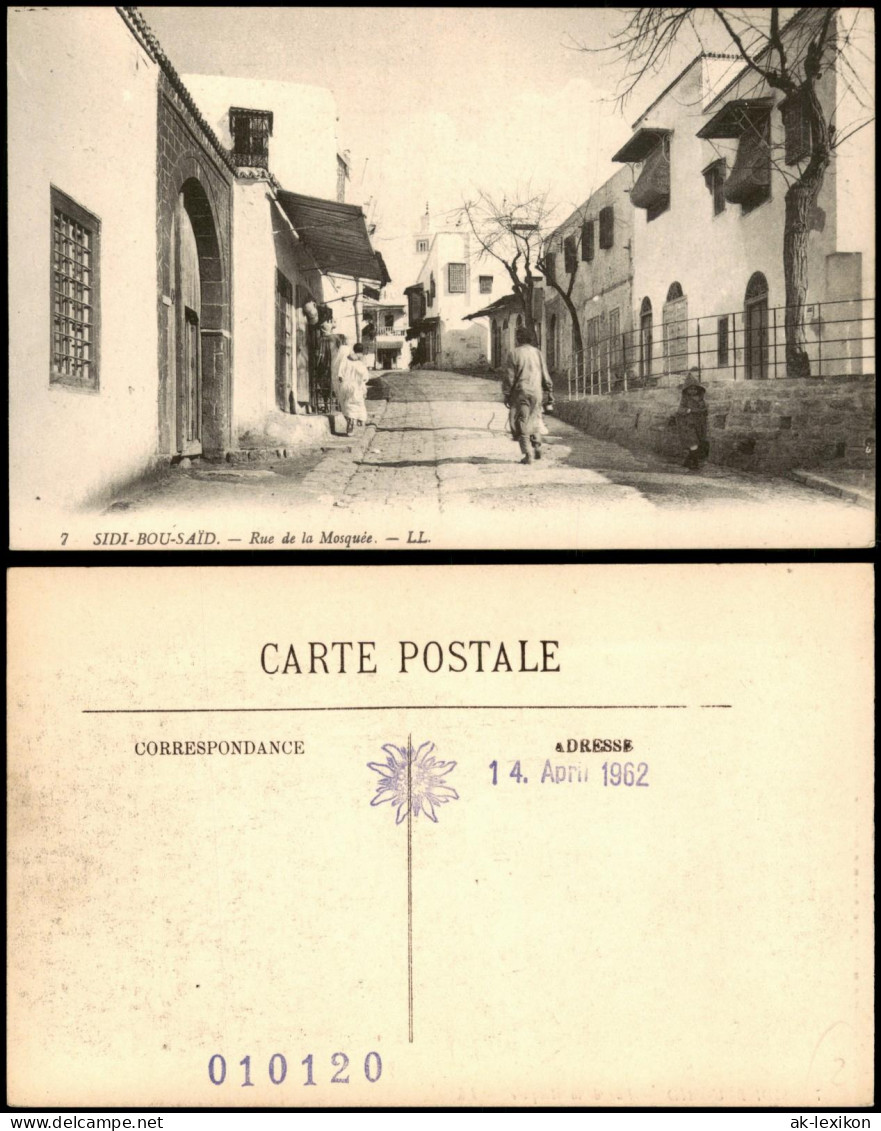 Postcard Sidi Bou Saïd Rue de la Mosquée 1912  Tunesien b. Tunis