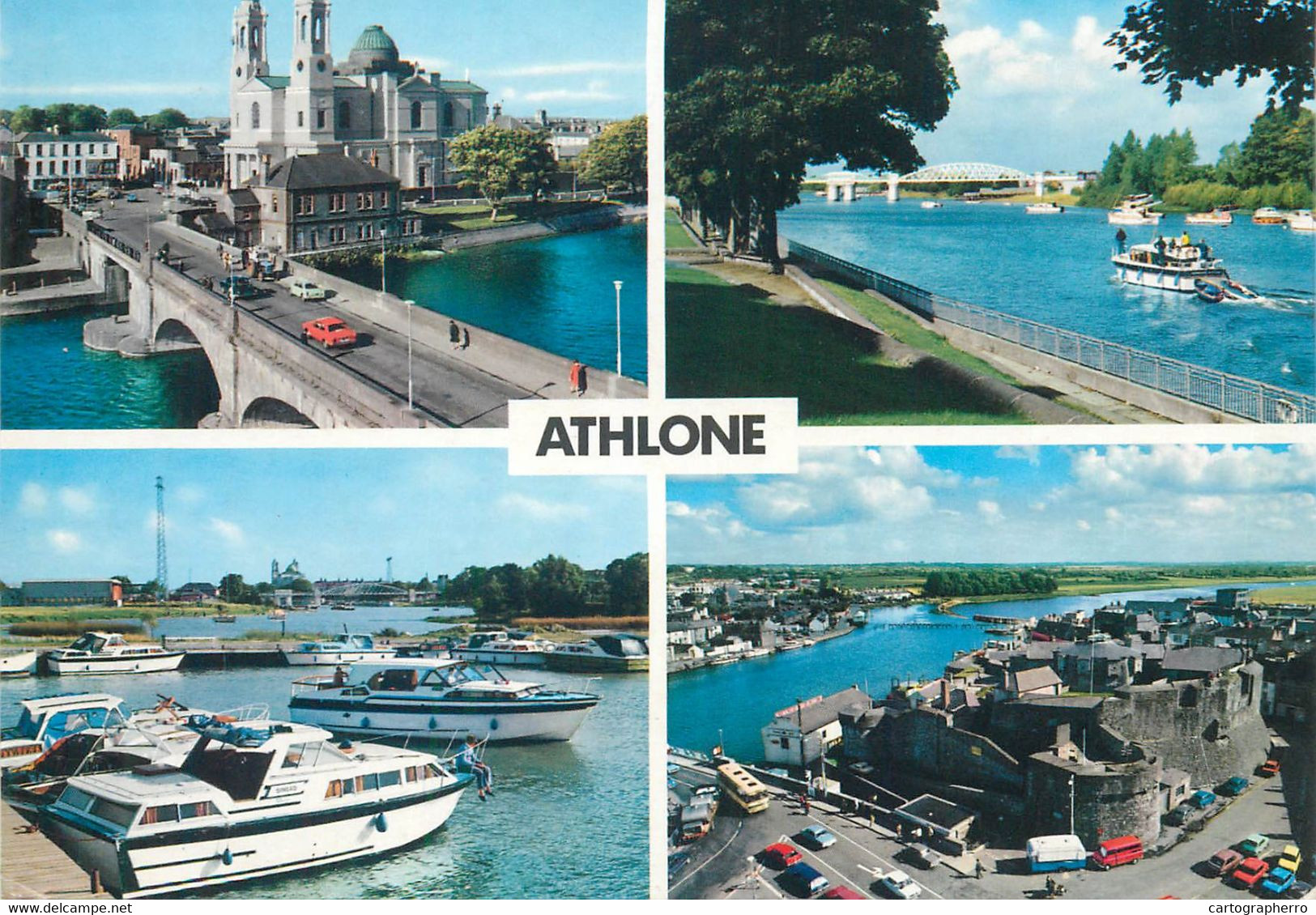 Postcard United Kingdom Northern Ireland Athlone Westmeath 1998