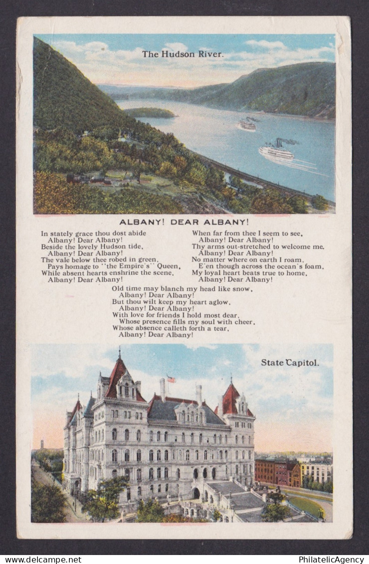 Postcard, United States, Albany NY, State Capitol