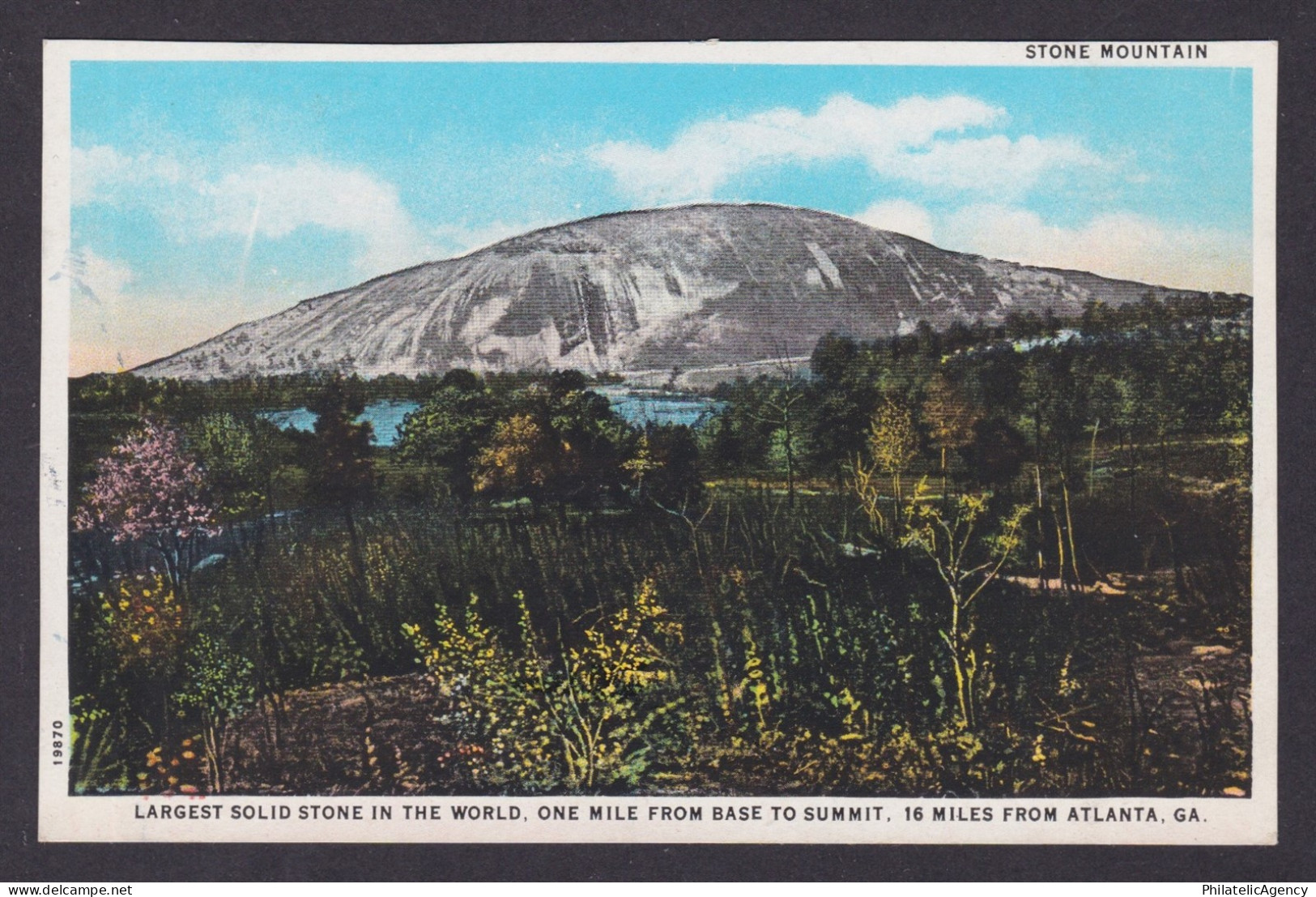 Postcard, United States, Atlanta GA, Stone Mountain