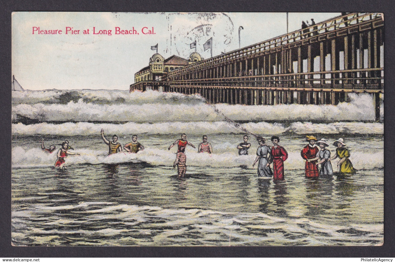Postcard, United States, California, Pleasure Pier at Long Beach
