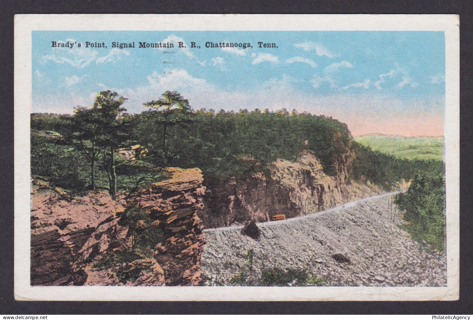 Postcard, United States, Chattanooga TN, Brady's Point, Signal Mountain R. R.