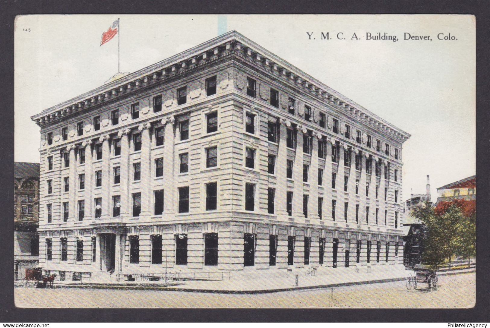 Postcard, United States, Denver CO, Y. M. C. A. Building