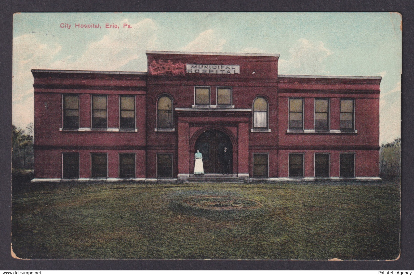 Postcard, United States, Erie PA, City Hospital