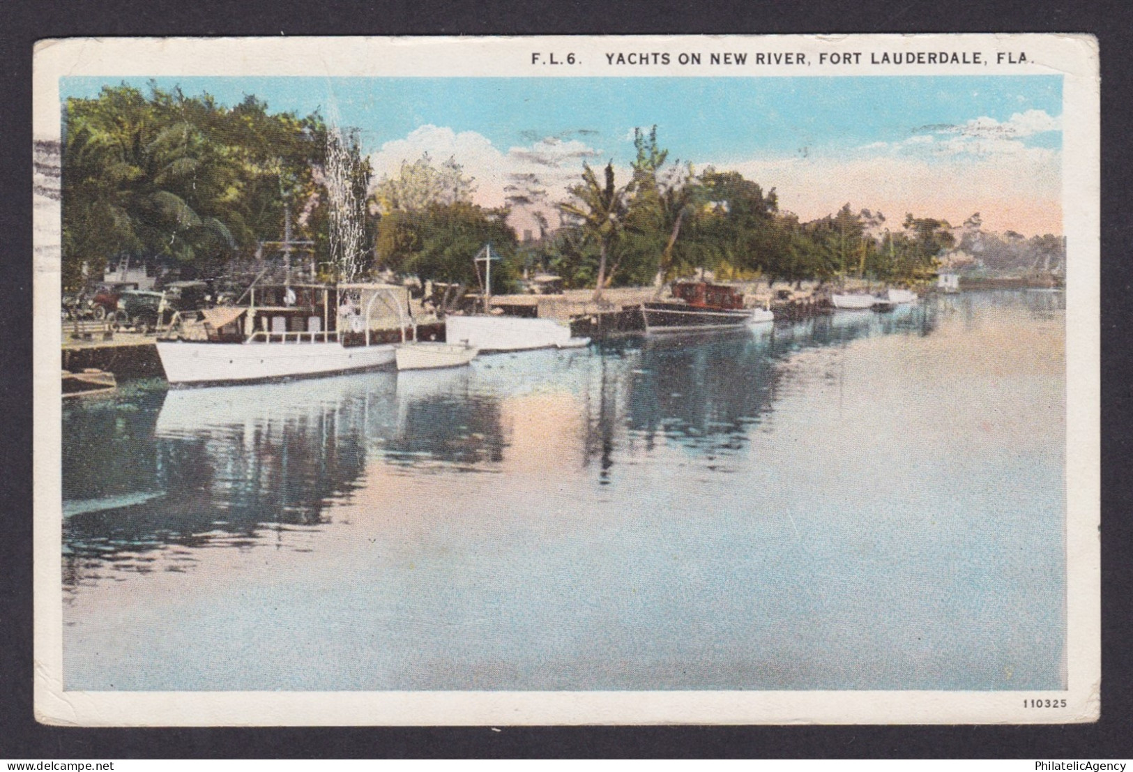 Postcard, United States, Fort Lauderdale FL, Yachts on New River