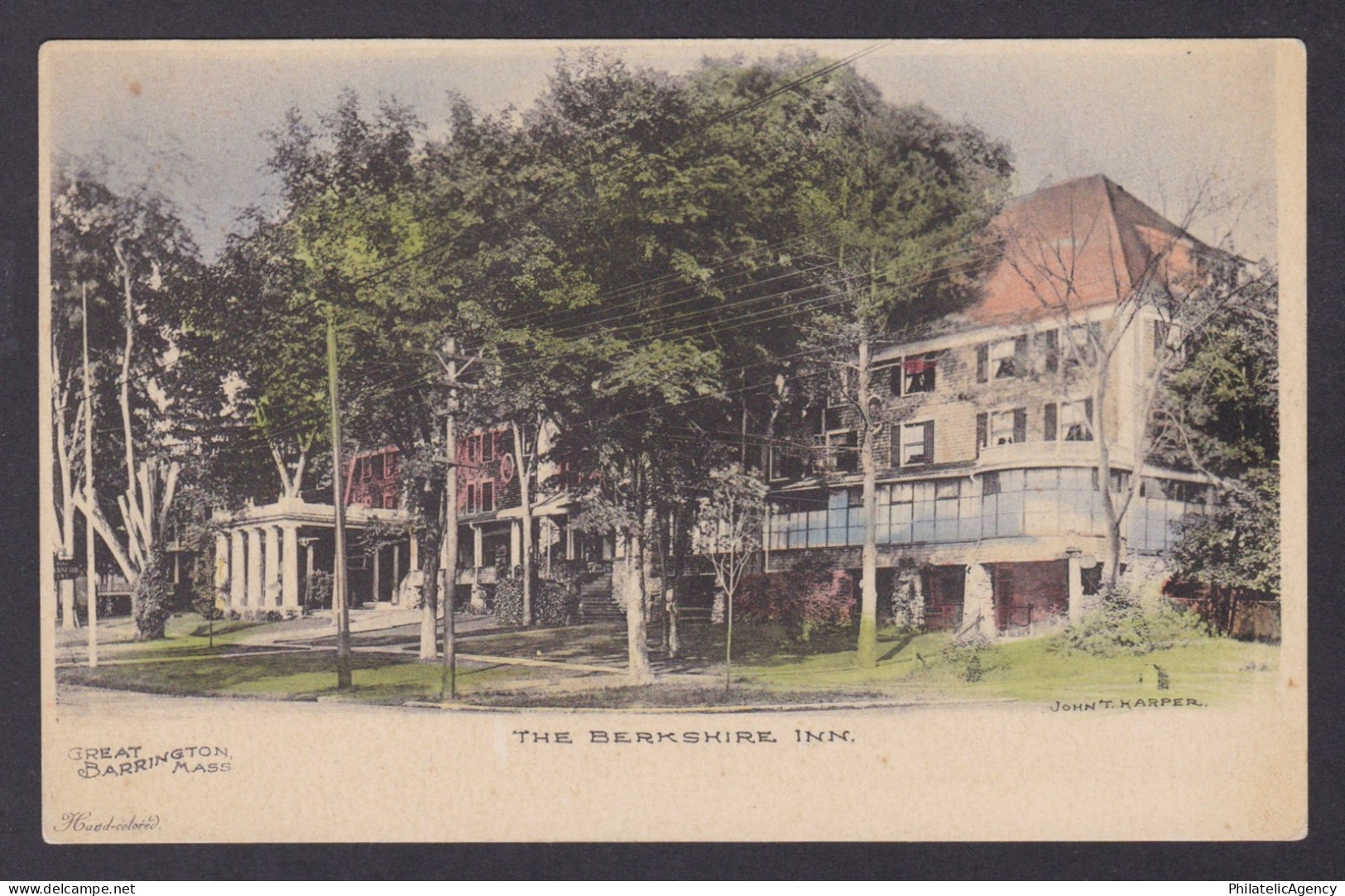 Postcard, United States, Great Barrington MA, The Berkshire Inn
