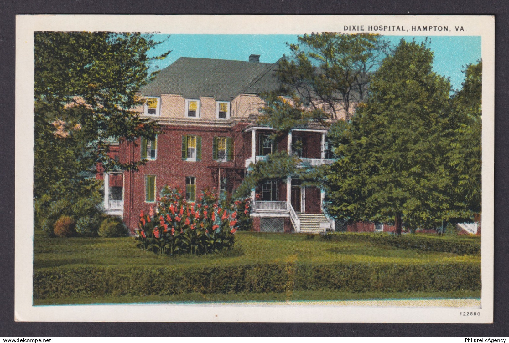 Postcard, United States, Hampton VA, Dixie Hospital