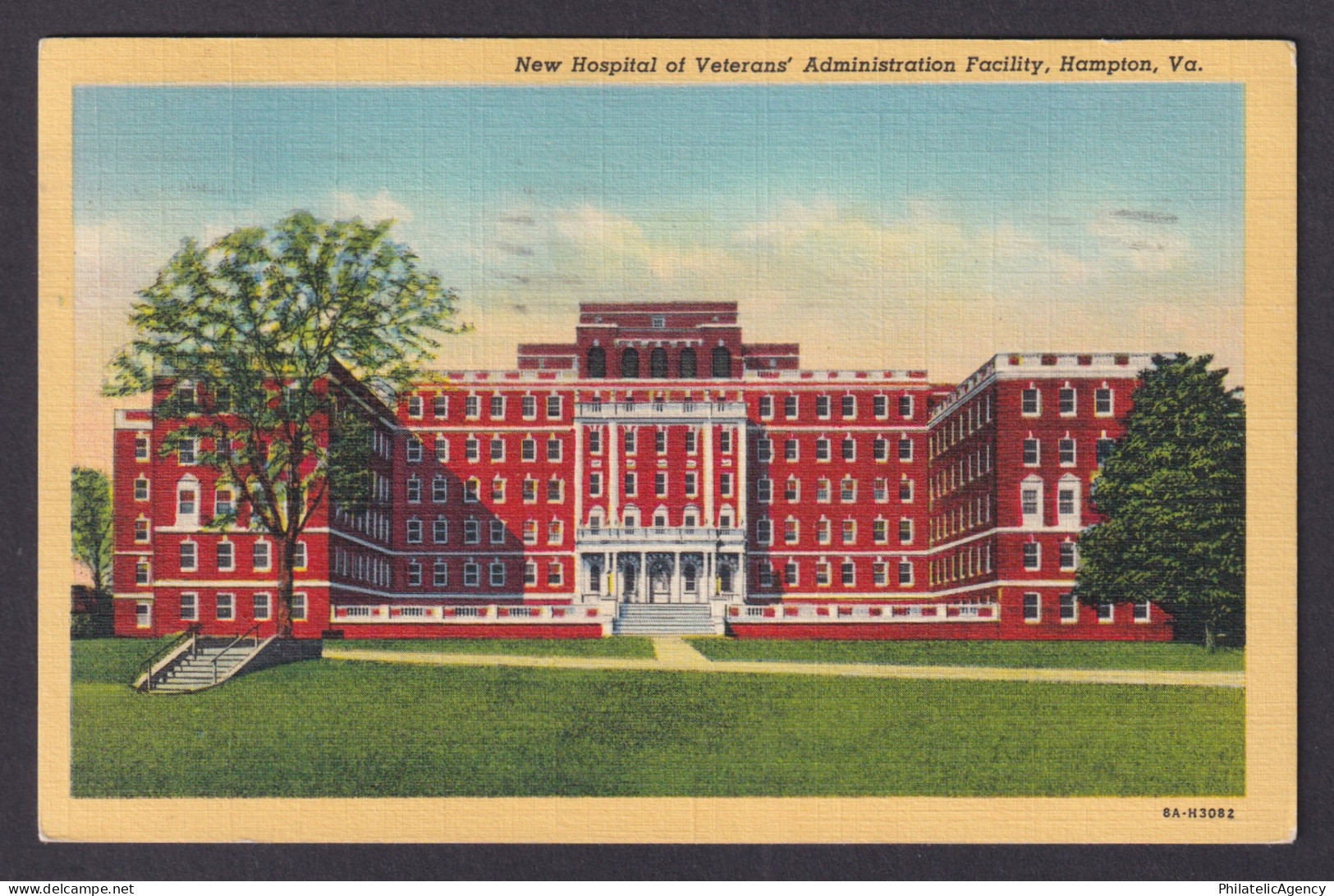 Postcard, United States, Hampton VA, Veterans' Administrative Facility