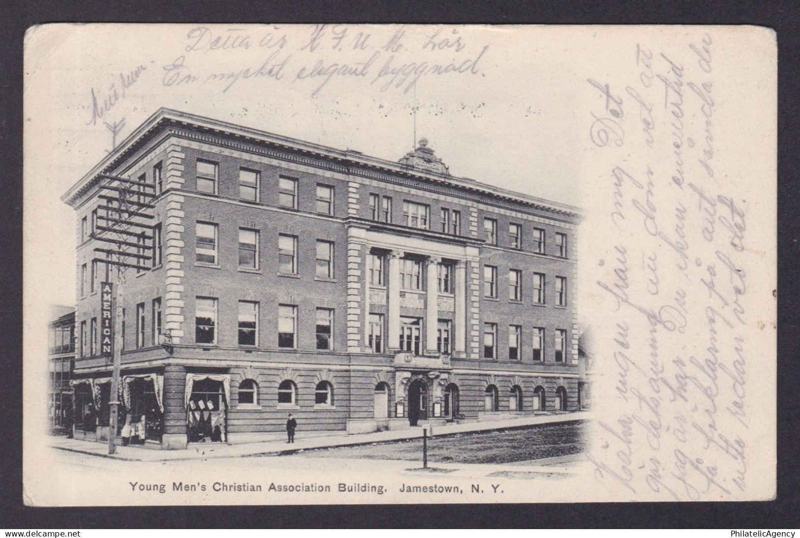 Postcard, United States, Jamestown NY, YMCA Building