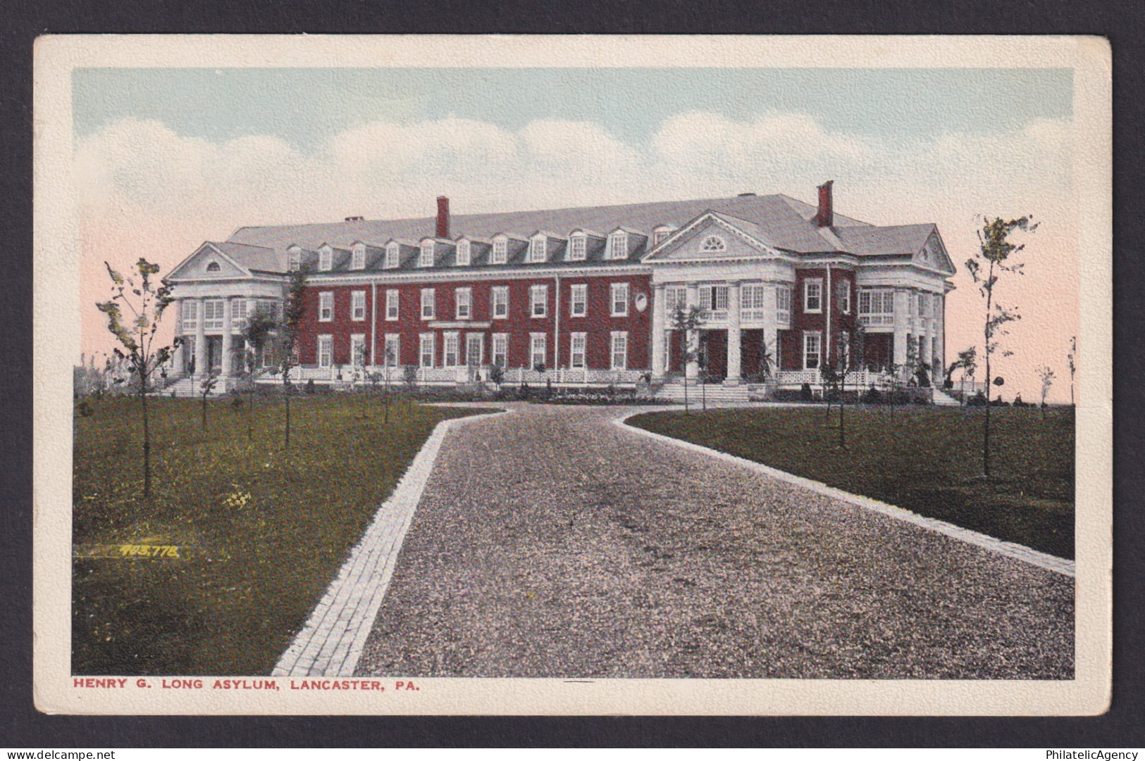 Postcard, United States, Lancaster PA, Henry G. Long Asylum